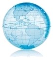 Globe terrestre stylisé