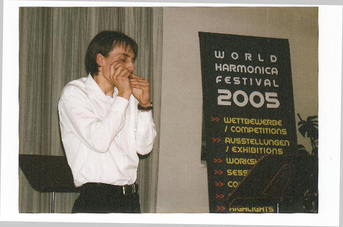 Antoine Leroux en compétition au World Harmonica Festival 2005